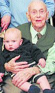 Bill Ault with his great-grandson George 