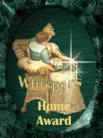 Whisper's Home Award