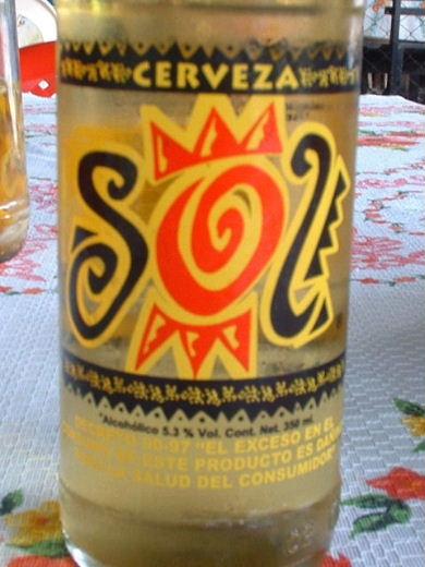 Sol Beer Label