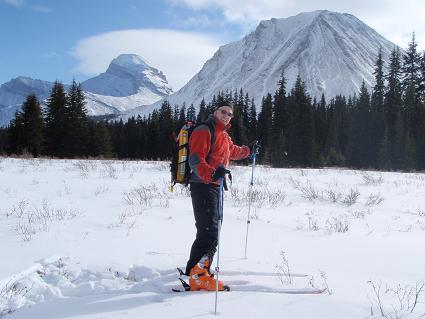 Myself standing near or on top of the Red Deer Lakes