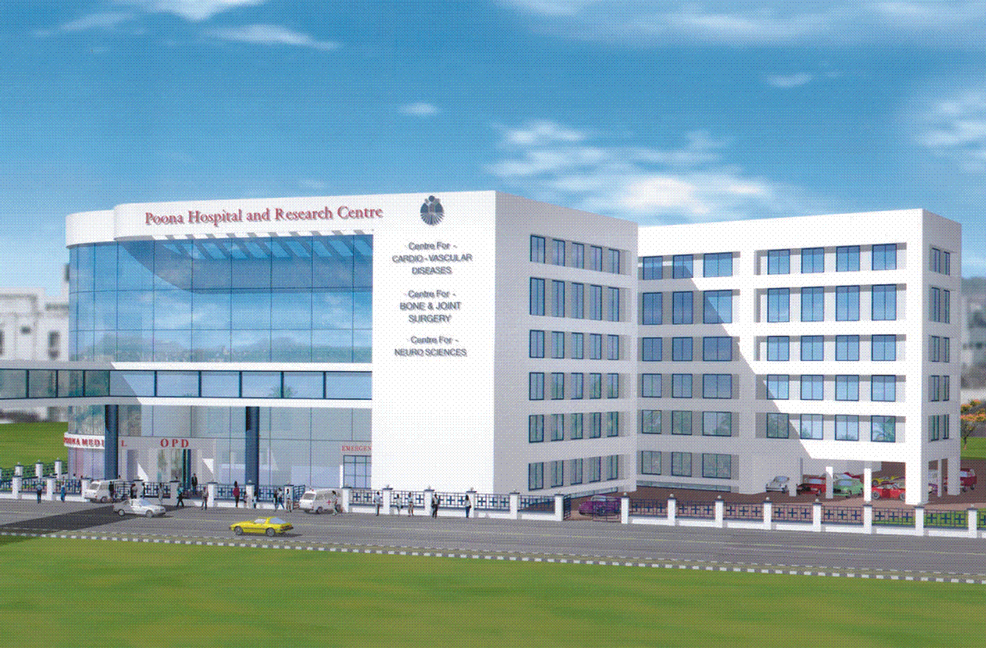 Здание больницы арт