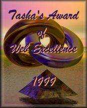 Tasha's Award of Web Excellence