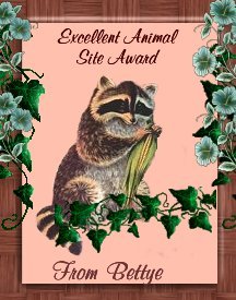 Excellent Animal Site Award From Bettye