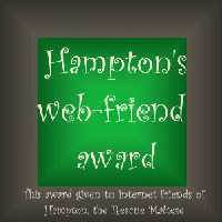 Hampton's web-friend award