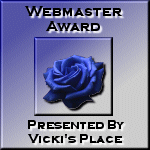 Webmaster Award Presented By Vicky's Place