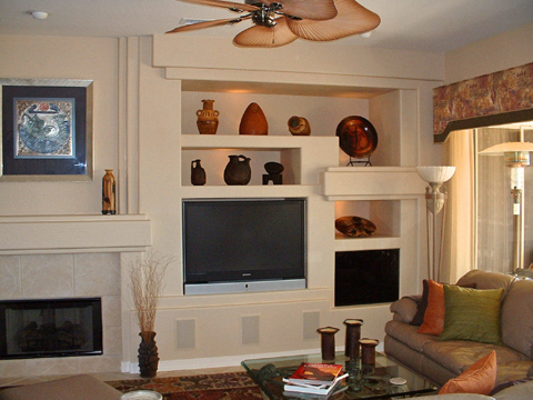 Living Room Cabinets on Home Entry Living Dining Backyard