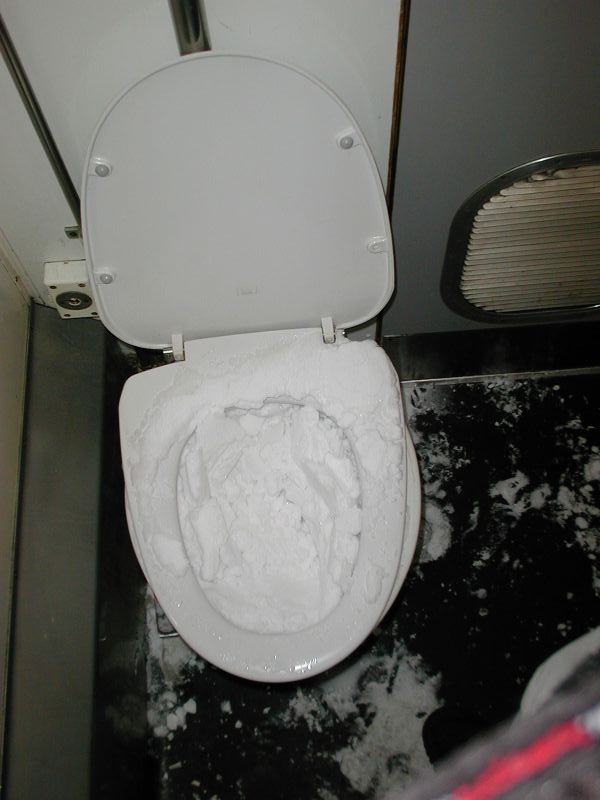 frozen toilet