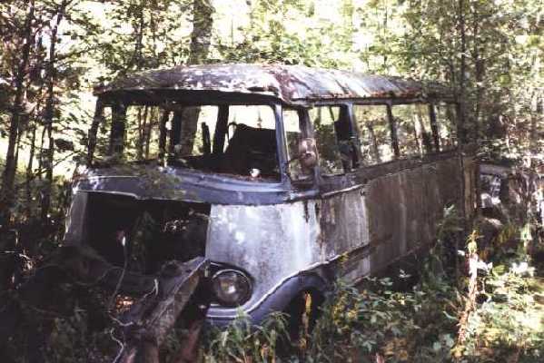 Mercedes 319 The Mercedes Microbus found its final resting place under