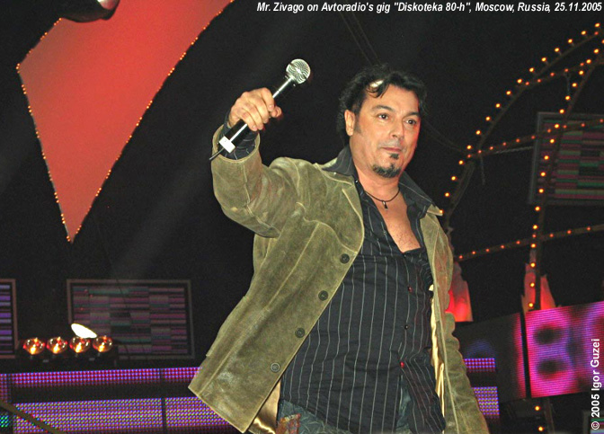 Mr. Zivago on Avtoradio's gig "Diskoteka 80-h" ("Disco of the 80s"), Moscow, Russia, 25.11.2005