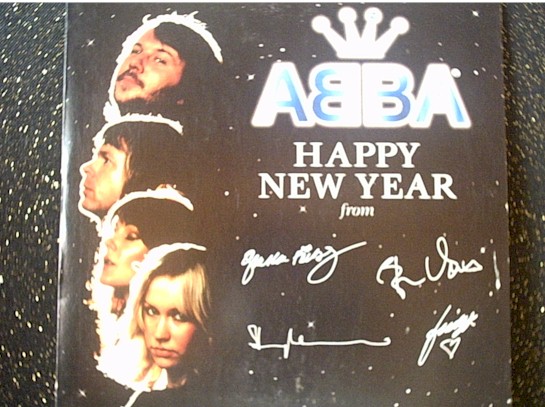 Abba: Happy New Year Single (Front)