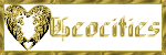 Geocities Logo button heart tree gold