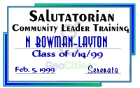 Saludatorian of CL graduating Class!