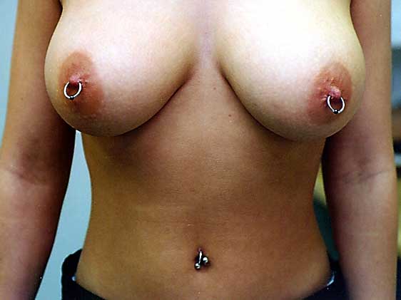 Pierced big tits