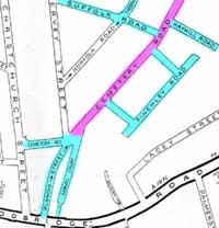 map of cemetery road area, click for expanded map