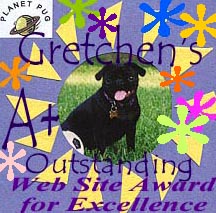 Gretchen's A+ Outstanding Web Site Award