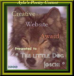 Ayla's Poetry Corner Creative Website Award