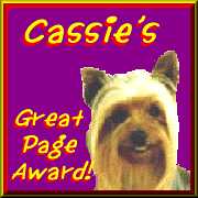 Cassie's Great Page Award