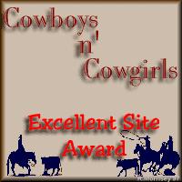 Cowboy n' Cowgirls Excellent Site Award