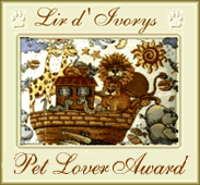 Lir D'Ivorys Pet Lover Award