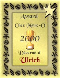 Award Chez M@rc-O 2000