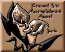 Personal Site Accomplishment Award