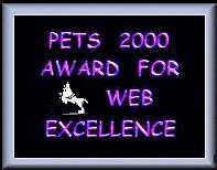 Pets 2000 Award for Web Excellence