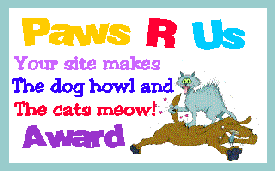 Paws R US award