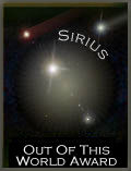 Sirius Out of this World Award