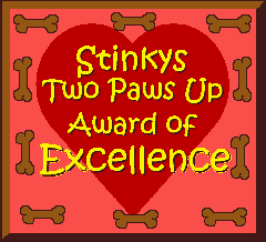 Stinky's Two Paws Up Award