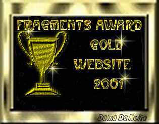 Fragments Award Gold Website 2001