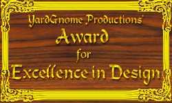 Yard Gnome Productions Excellence in Design Award