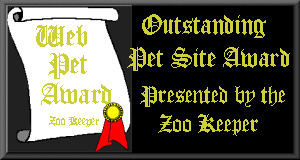 Zoo Keeper Outstanding Pet Site Award