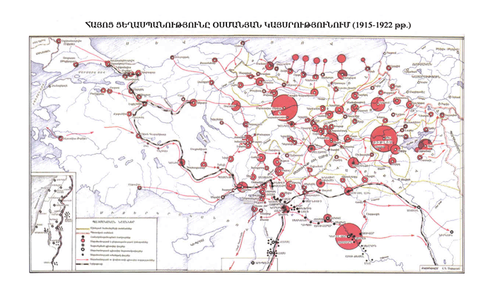 map of armenia before genocide. The Armenian Genocide in the