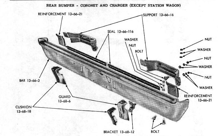 1966 Charger Body Diagrams